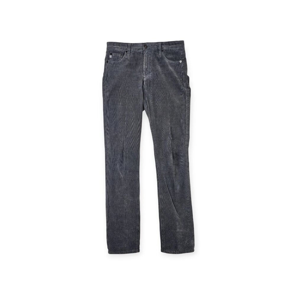 Adriano Goldschmied Mari High-Rise Straight Corduroy Pants Womens Size 28R Gray